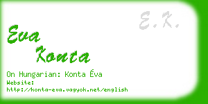 eva konta business card